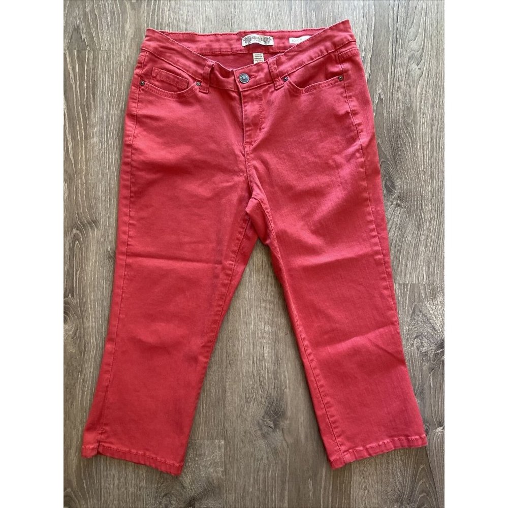 vintage america red jean boho skimmer size 6